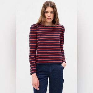 GAP Puff Sleeve Boatneck Shirt